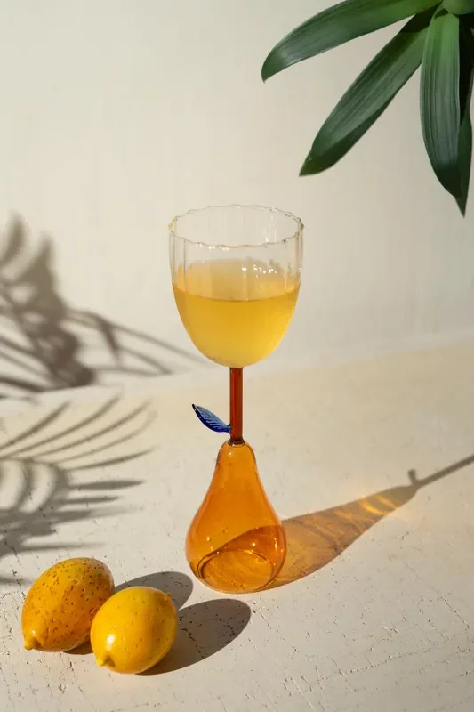 Wine Glass with Pear Base (Set of six)