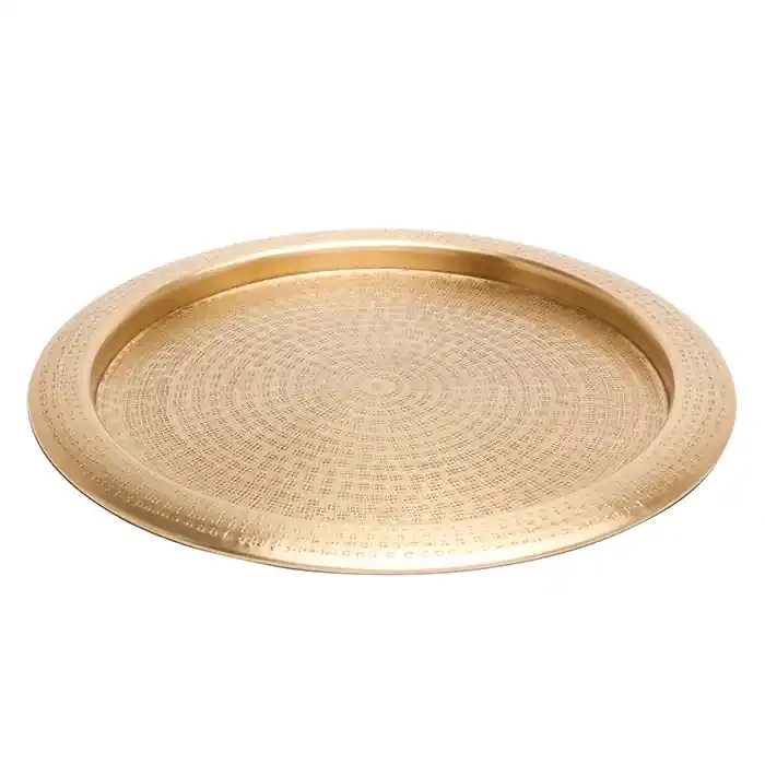 Winsford Antique Brass Round Tray