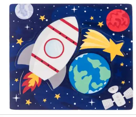 Wooden Space Layered Puzzle