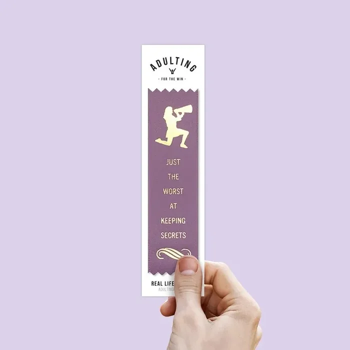 Worst at Keeping Secrets Prize Award Ribbon on Gift Card