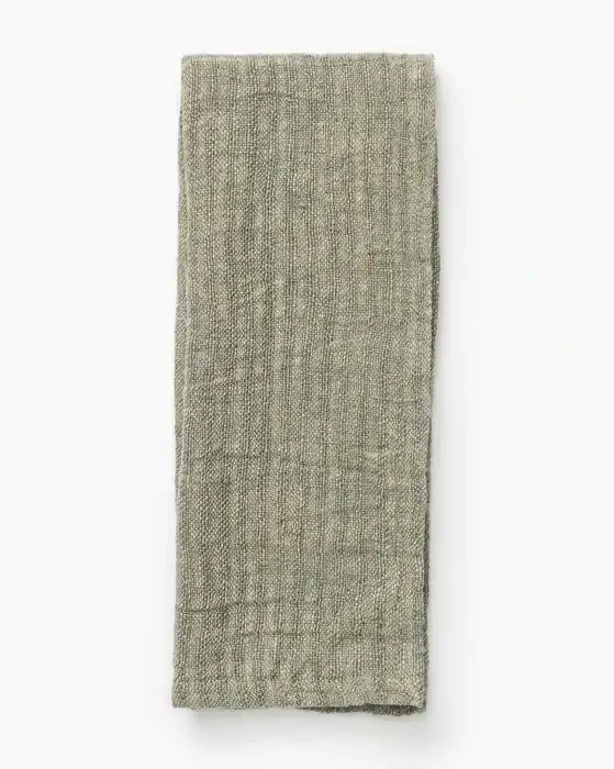 Woven Linen Striped Tea Towel