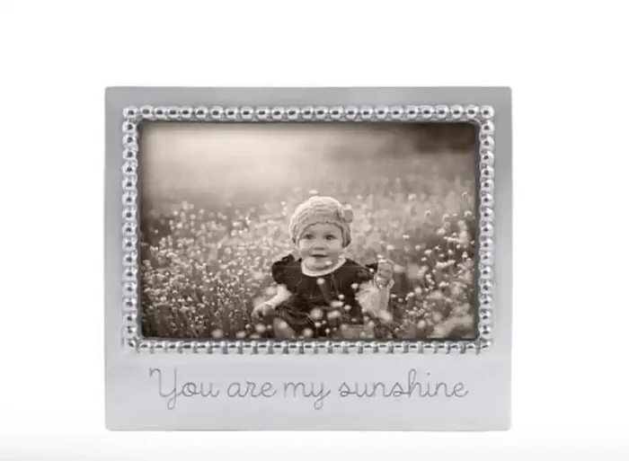 YOU ARE MY SUNSHINE Beaded 4×6 Frame- Mariposa
