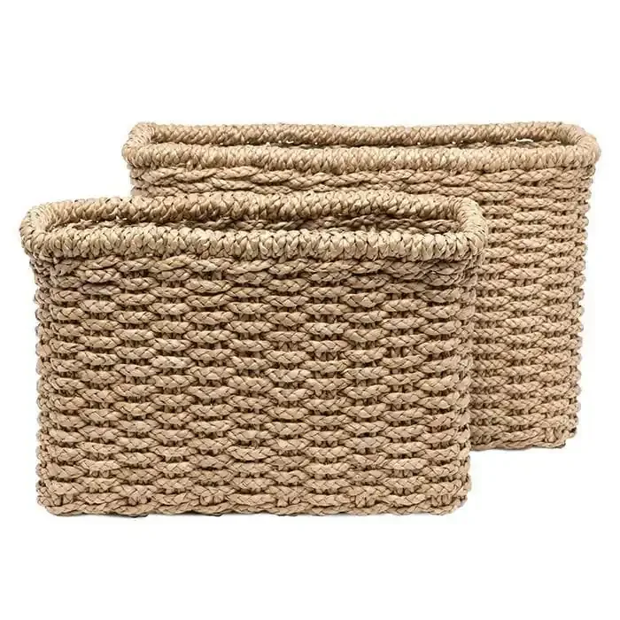 Yuma Rectangle Seagrass Basket Set/2
