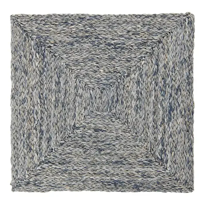 Zoey Raffia Square Placemats (Slate Blue) Set/4