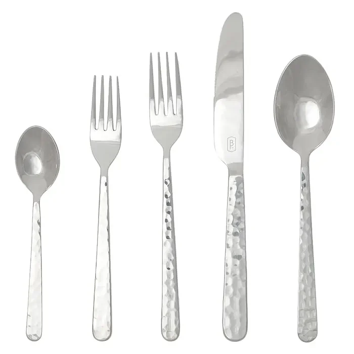 Zora Polished Silver 5pc. Flatware Set